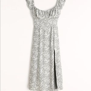 Cap Sleeve Scoop Neck Midi Dress